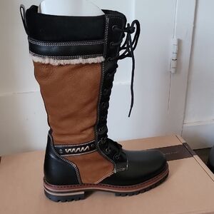 BRAND NEW-Overland Women's Ilka Wool-Lined Leather Boots